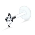 Marquise Shaped Stone Labrets Push-in LA-190